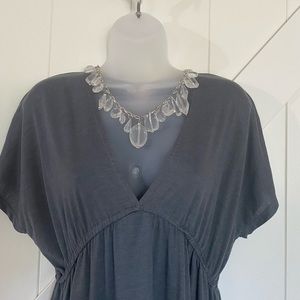 NWOT Mossimo kimono-style gray dress.